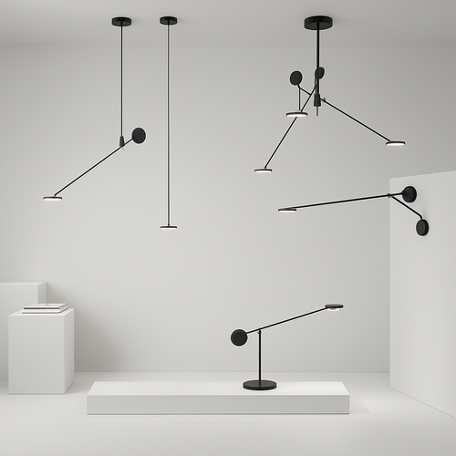 Plafonnier Led design nordique pour Tables basses de restaurant bureaux de chambre lampes suspendues noires luminaire de décoration de la maison - vue 6 sur 14
