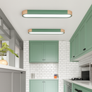 plafonnier led dimmable en bois pour divers espaces