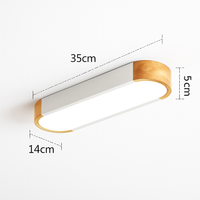 plafonnier led dimmable en bois pour divers espaces