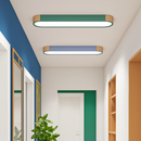 plafonnier led dimmable en bois pour divers espaces