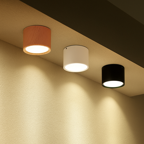 plafonnier led en bois design nordique suspendu pour intérieur moderne - vue 2 sur 9