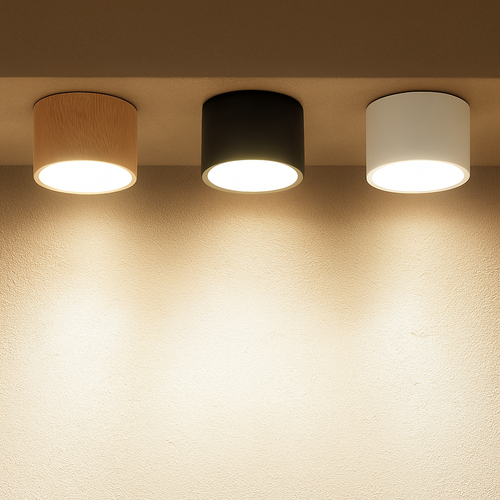 plafonnier led en bois design nordique suspendu pour intérieur moderne - vue 3 sur 9