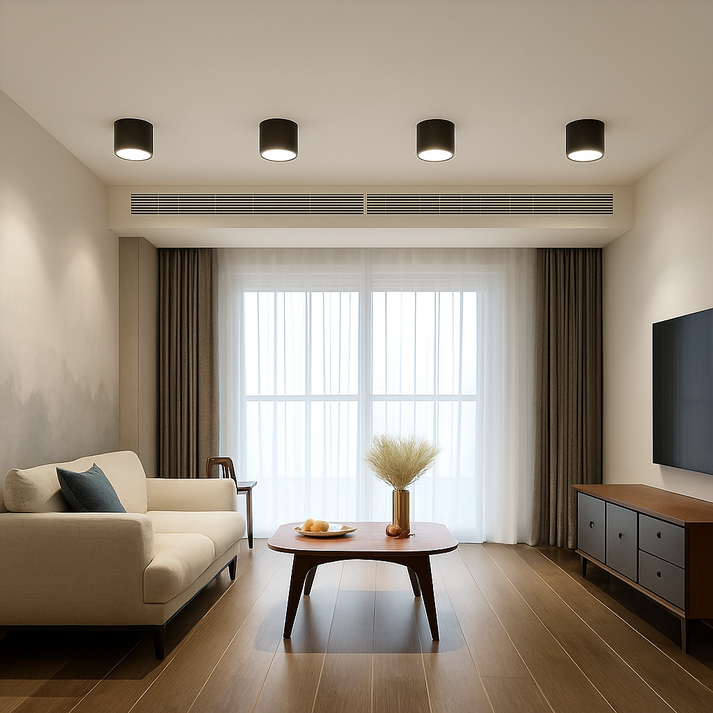plafonnier led en bois design nordique suspendu pour intérieur moderne - vue 3 sur 9
