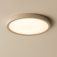 Plafonnier Led en travertin jaune