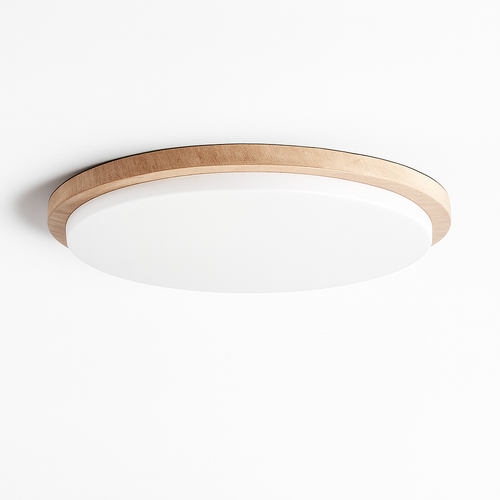 Plafonnier Led en travertin jaune - vue 4 sur 6