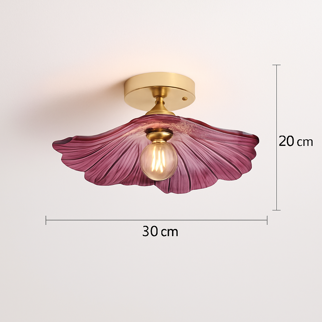 Plafonnier Led en verre au design moderne - vue 17 sur 24