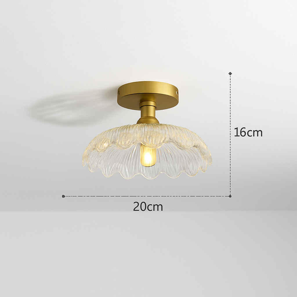 Plafonnier Led en verre au design moderne - vue 22 sur 24