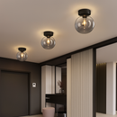 Plafonnier LED en verre au design moderne