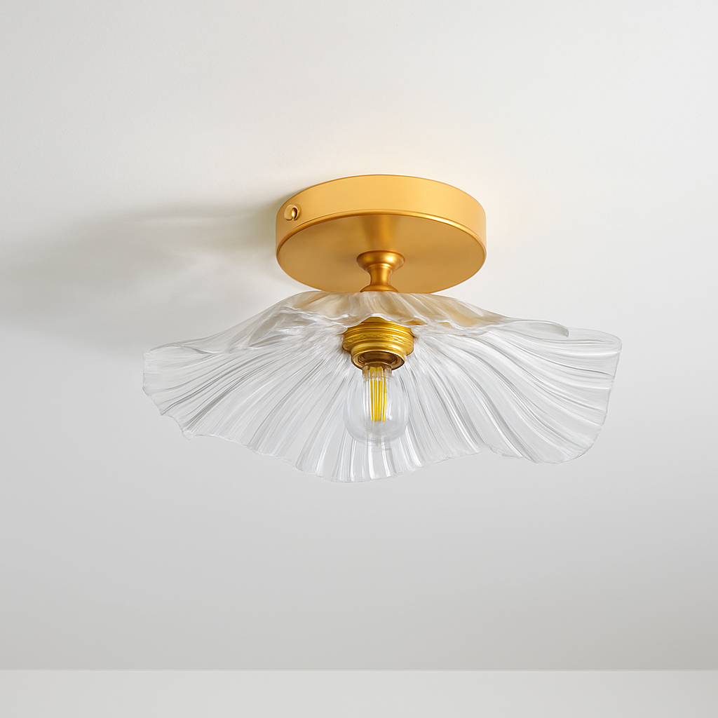 Plafonnier Led en verre au design moderne - vue 6 sur 24