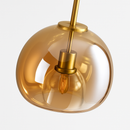 Plafonnier LED en verre au design moderne