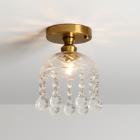 Plafonnier Led en verre au design moderne