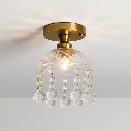 Plafonnier Led en verre au design moderne