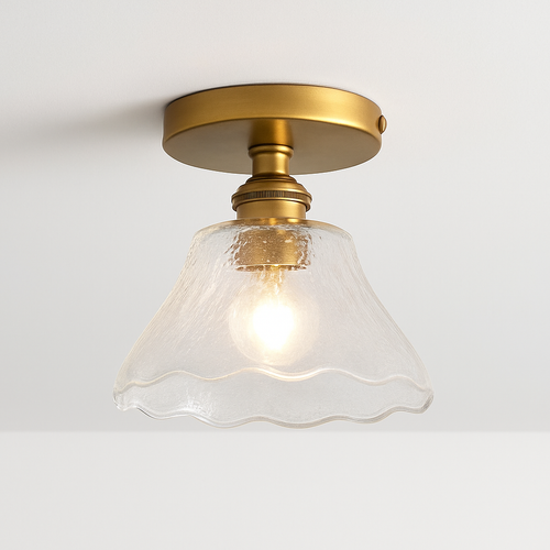 Plafonnier Led en verre au design moderne - vue 9 sur 24