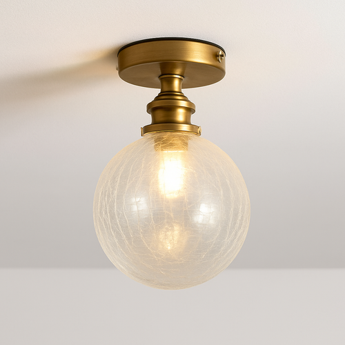 Plafonnier Led en verre au design moderne - vue 10 sur 24