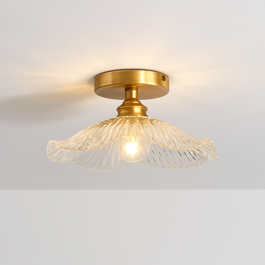 Plafonnier Led en verre au design moderne - vue 10 sur 24