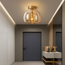 Plafonnier LED en verre minimaliste moderne
