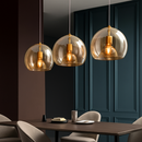 Plafonnier LED en verre minimaliste moderne