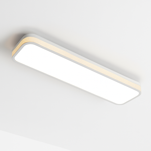 plafonnier led encastré rectangulaire minimaliste pour allée longue - vue 4 sur 21