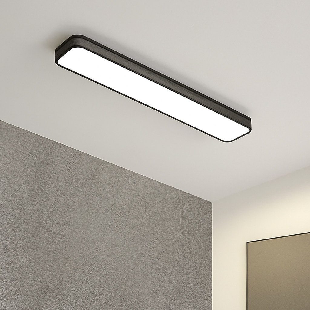 plafonnier led encastré rectangulaire minimaliste pour allée longue - vue 6 sur 21