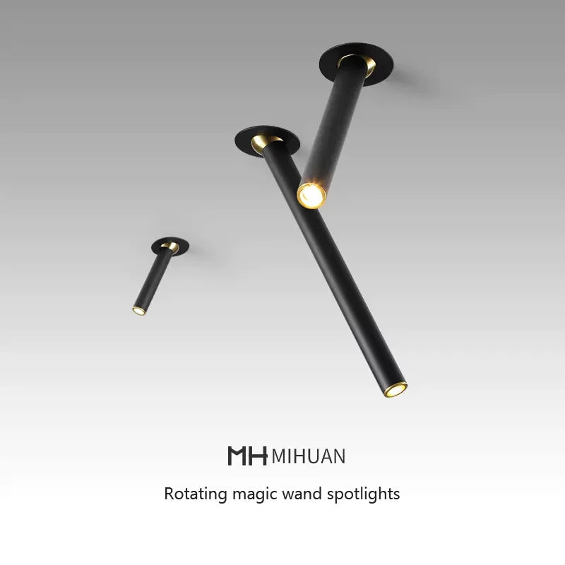 plafonnier led encastrable à angle rotatif pour intérieur