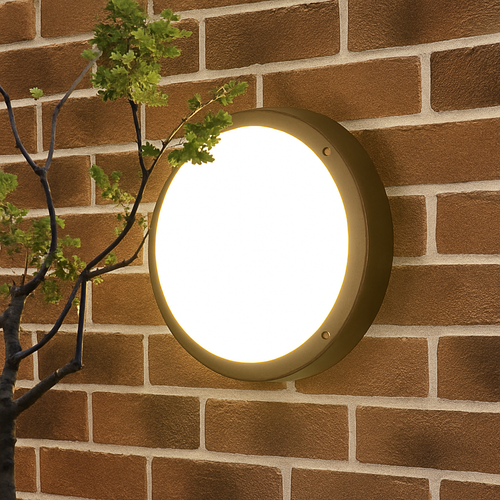 plafonnier led extérieur moderne étanche rond montage en surface - vue 3 sur 6