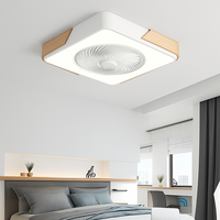 plafonnier led intelligent ventilateur de plafond moderne télécommande design fin