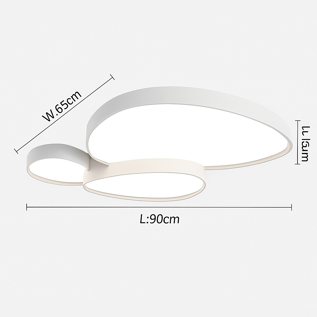Plafonnier led maison salon nordique