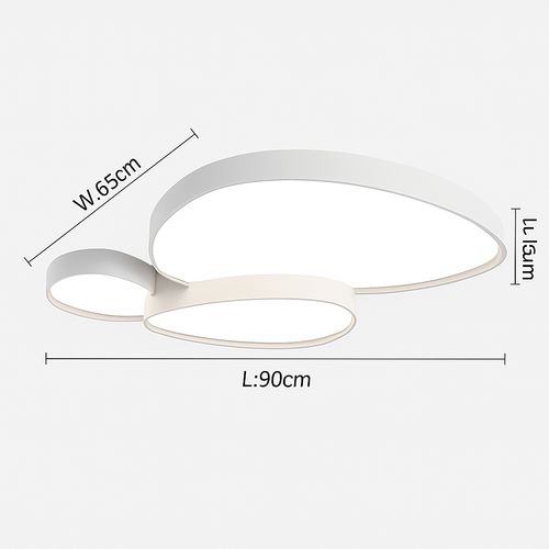 Plafonnier led maison salon nordique