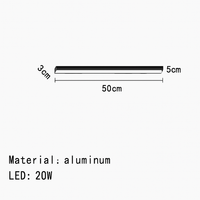 plafonnier led minimaliste ajustable en aluminium