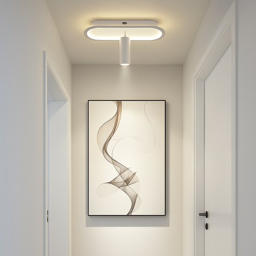 plafonnier led minimaliste art déco pour éclairage intérieur hôtel maison - vue 7 sur 18