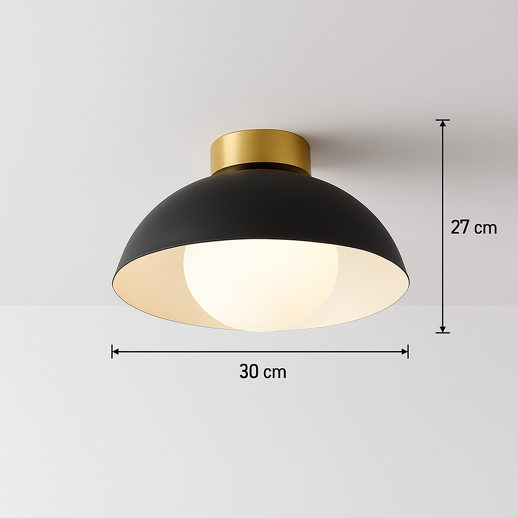 plafonnier led minimaliste en fer pour décoration intérieure