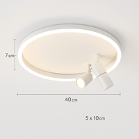 plafonnier led moderne avec projecteur pour décoration intérieure