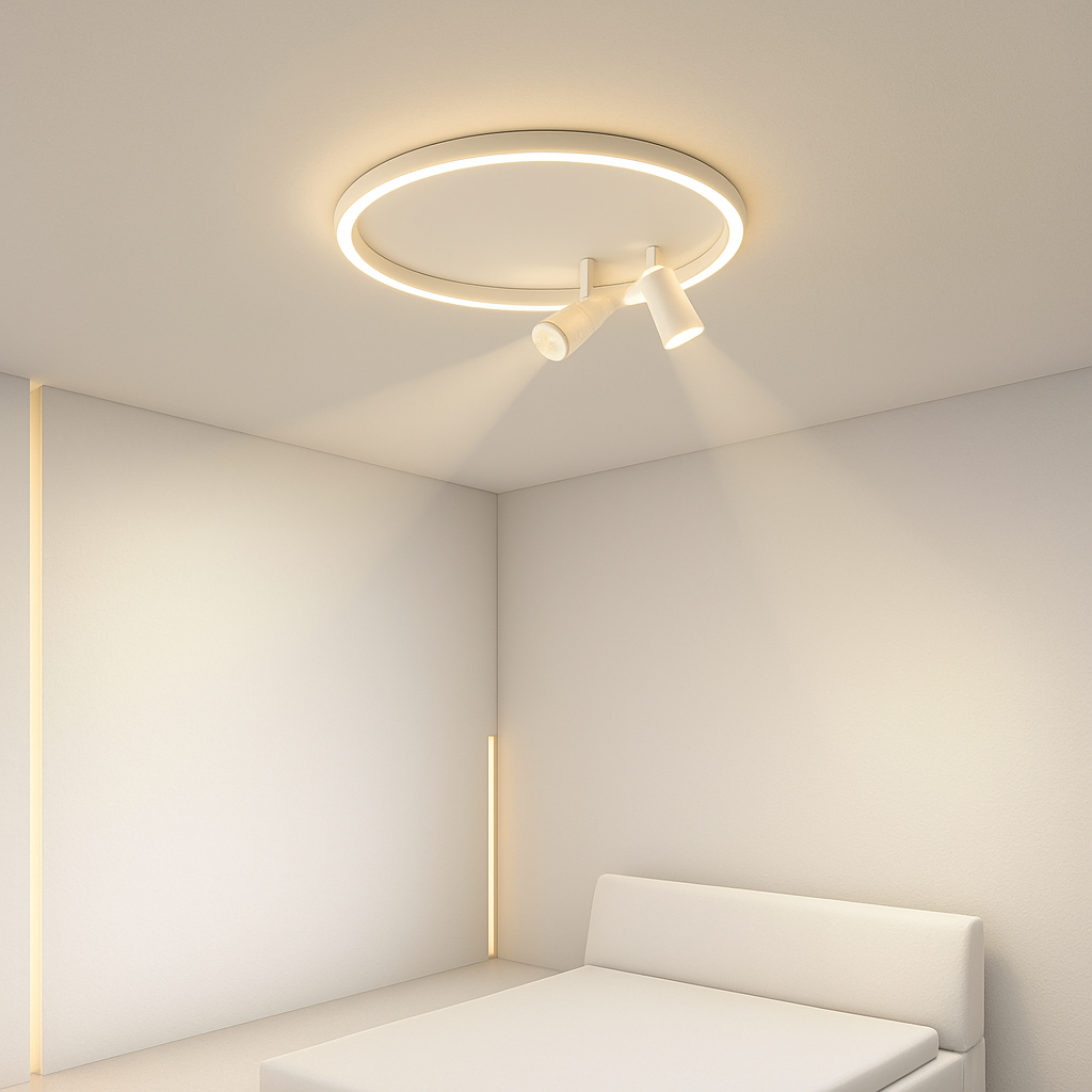 plafonnier led moderne avec projecteur pour décoration intérieure - vue 4 sur 18