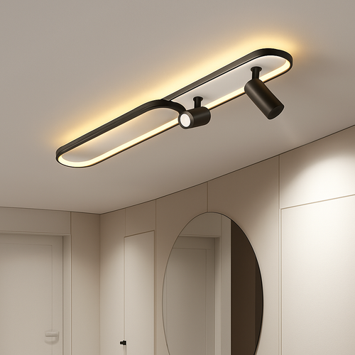 plafonnier led moderne avec projecteur pour décoration intérieure - vue 6 sur 18