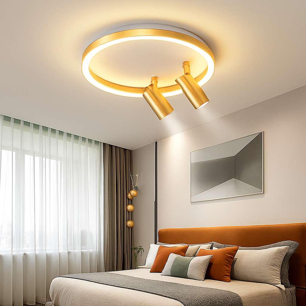 plafonnier led moderne avec projecteur pour décoration intérieure - vue 5 sur 18
