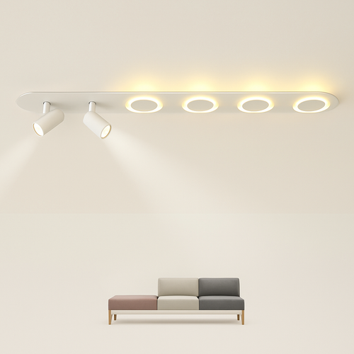 plafonnier led moderne avec projecteur pour intérieur décoratif