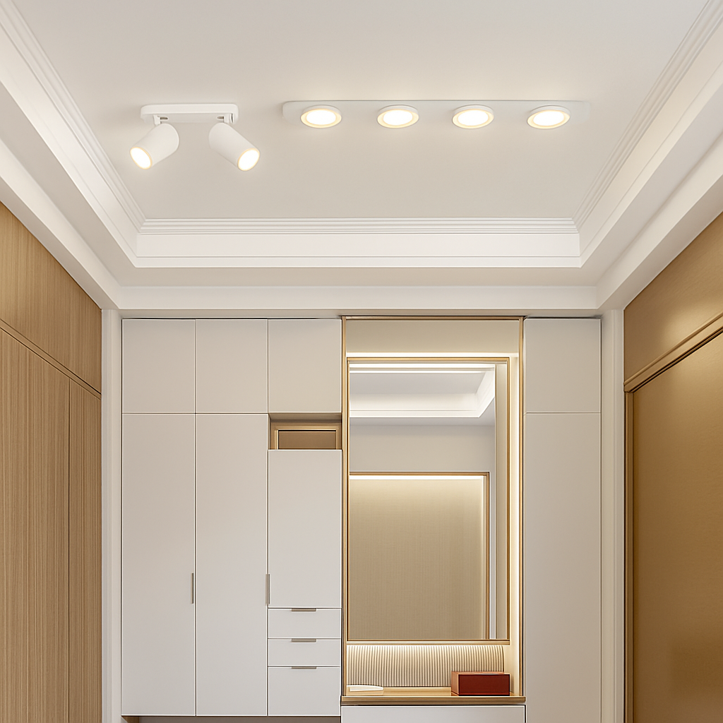 plafonnier led moderne avec projecteur pour intérieur décoratif - vue 3 sur 16
