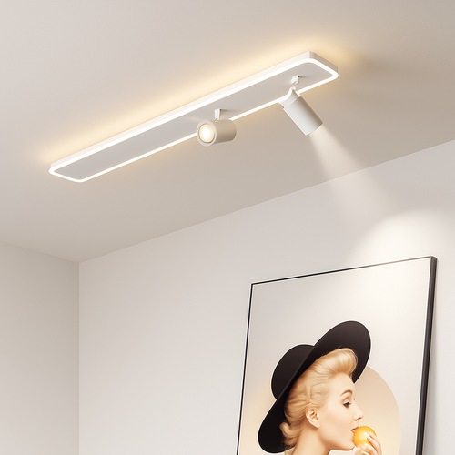 plafonnier led moderne avec projecteur pour intérieur décoratif - vue 5 sur 14