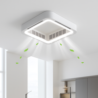 plafonnier led moderne avec ventilateur et télécommande