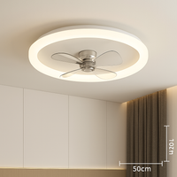 plafonnier led moderne avec ventilateur télécommandé et luminosité réglable