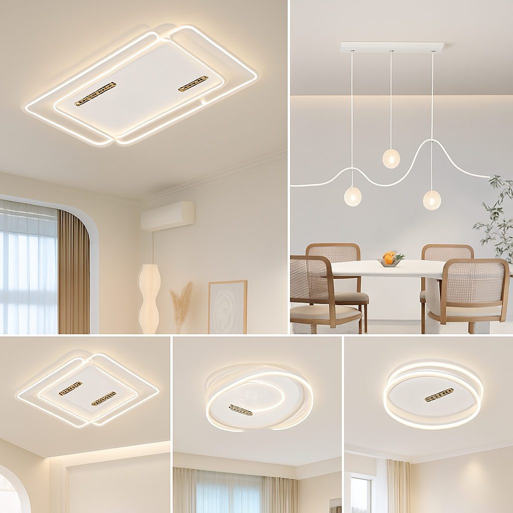 plafonnier led moderne design créatif pour intérieur minimaliste - vue 6 sur 12