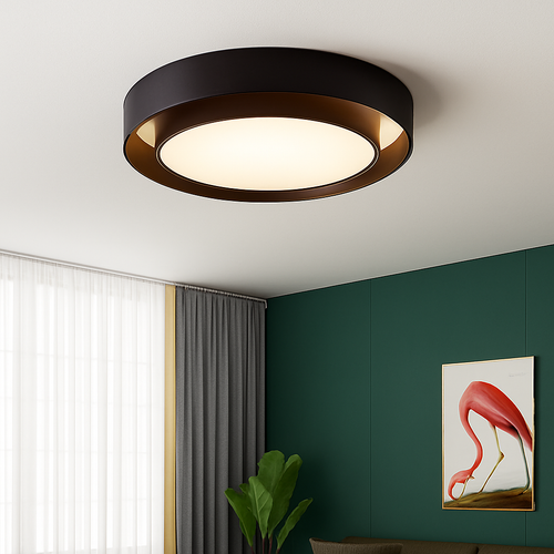 plafonnier led moderne design intérieur lumineux avec intensité variable - vue 6 sur 14