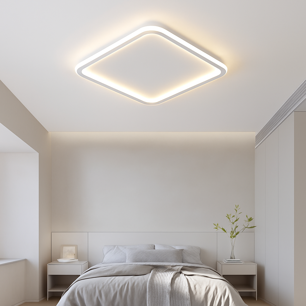 Plafonnier led moderne effet météore luminaire intérieur - vue 4 sur 21