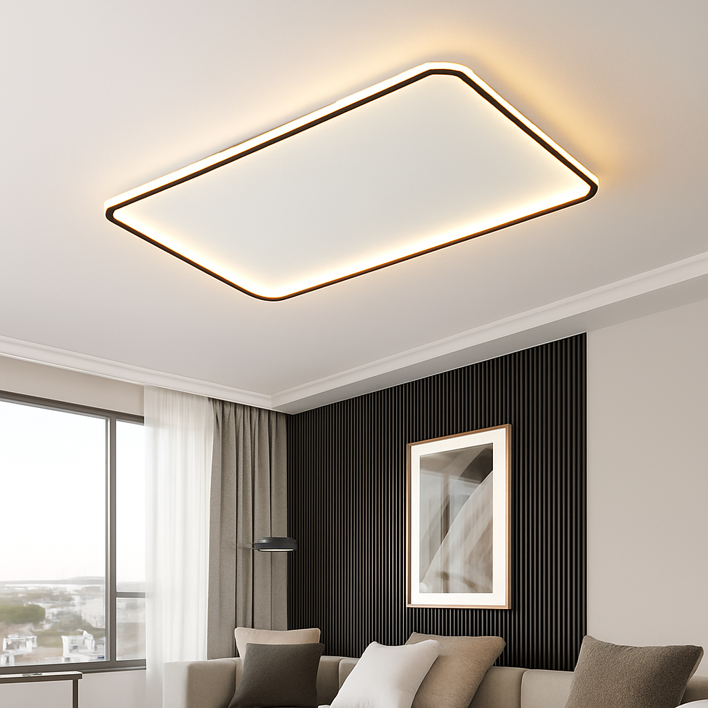 Plafonnier led moderne effet météore luminaire intérieur - vue 6 sur 21