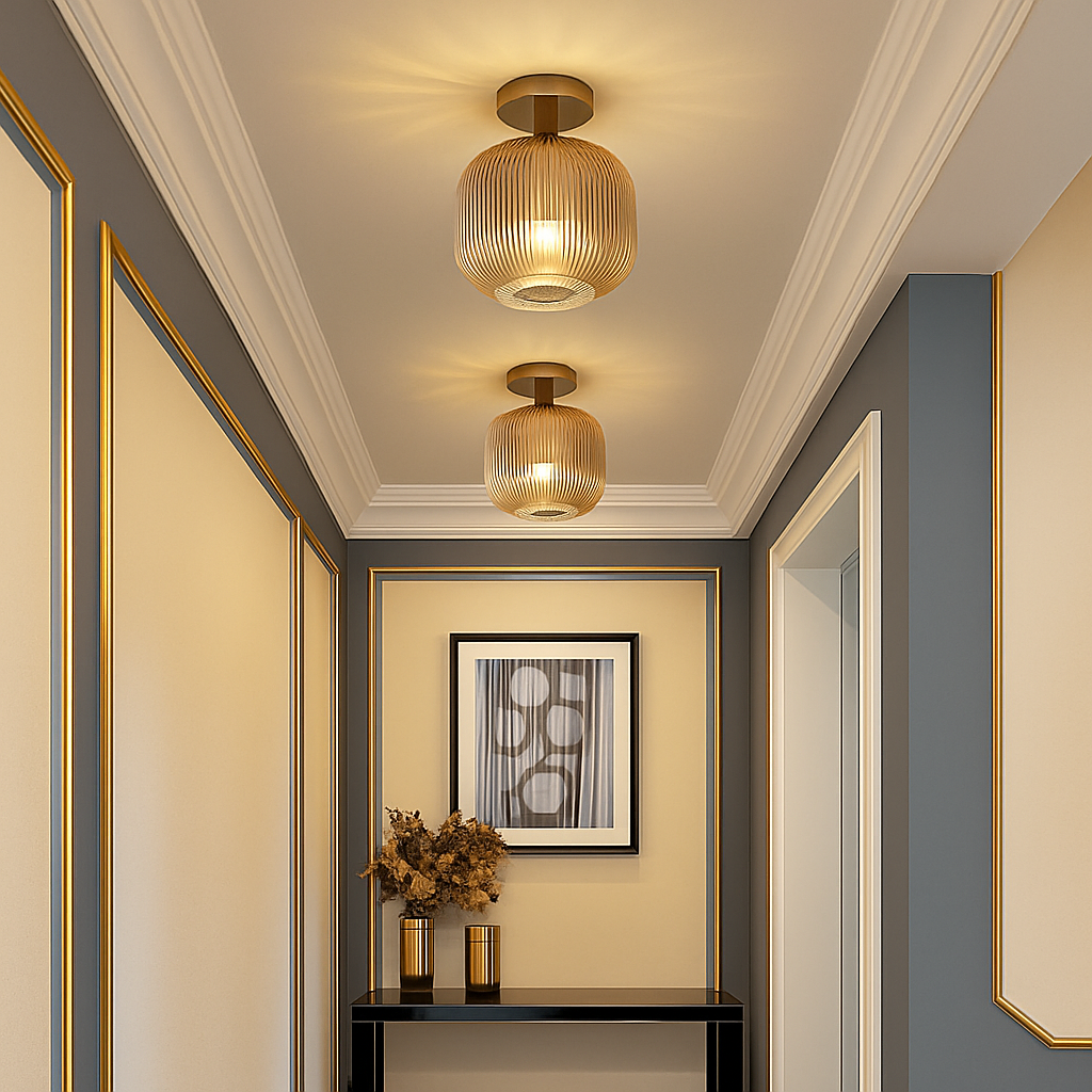 plafonnier led moderne en verre de luxe pour décoration simple - vue 3 sur 18