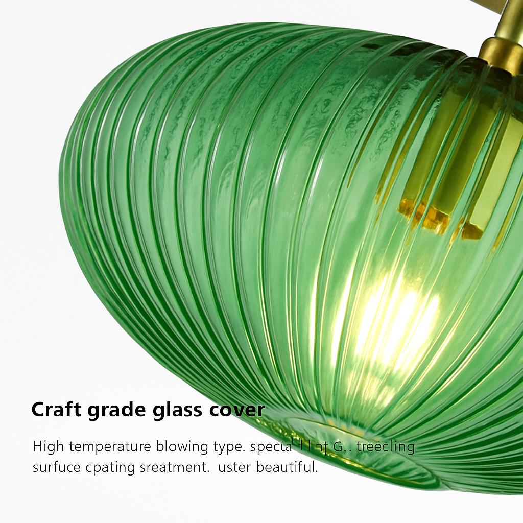 plafonnier led moderne en verre de luxe pour décoration simple - vue 6 sur 18