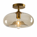 plafonnier led moderne en verre pour éclairage intérieur élégant