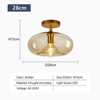plafonnier led moderne en verre pour éclairage intérieur élégant