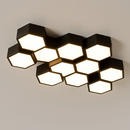 plafonnier led moderne à intensité variable pour intérieur décoratif