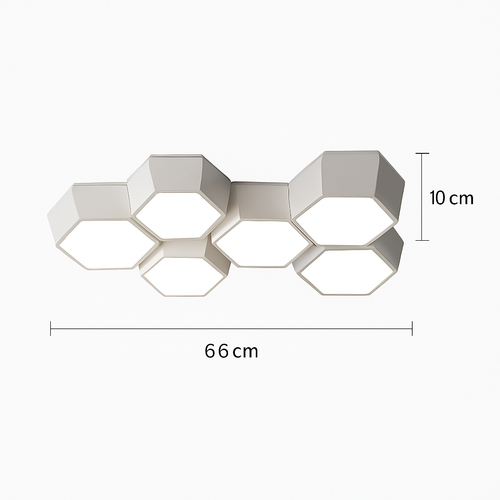 plafonnier led moderne à intensité variable pour intérieur décoratif - vue 12 sur 17
